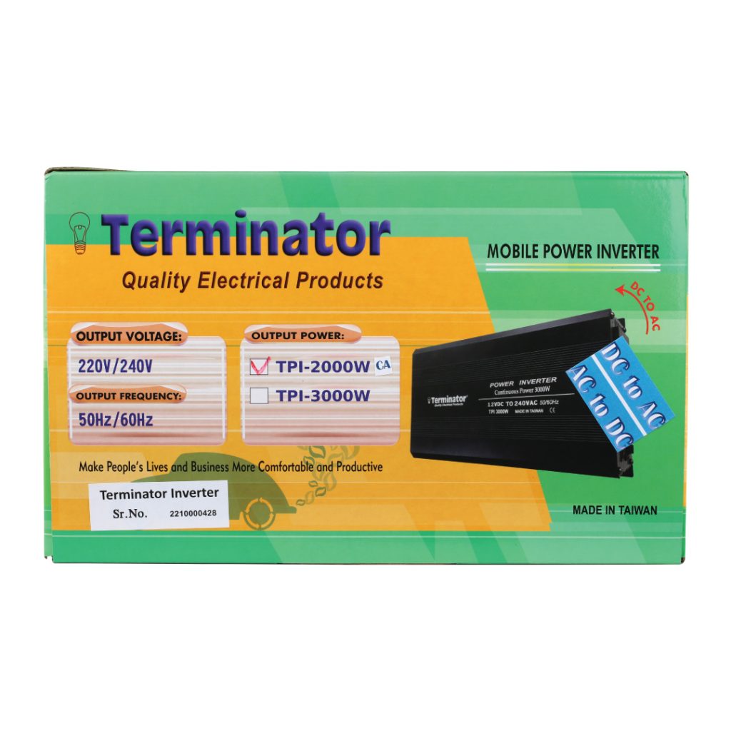 Power Inverter TPI 2000WCA | Terminator Electrical Products