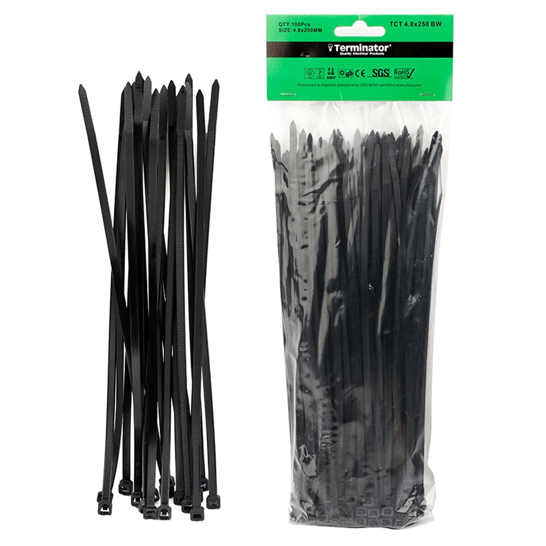 Cable Ties TCT 4.8X250 BW