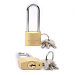 Long Shackle Brass Padlock