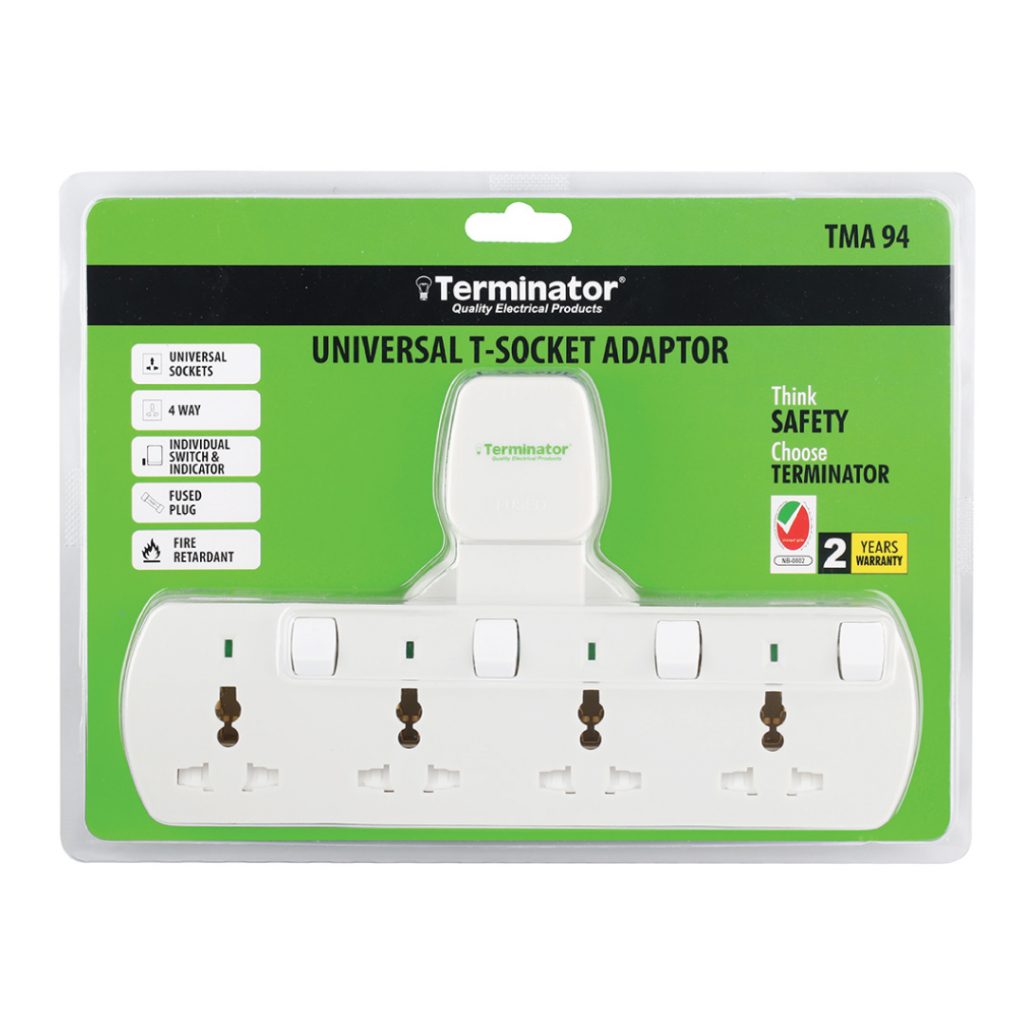 4-Way Universal T Socket | Terminator Electrical Products