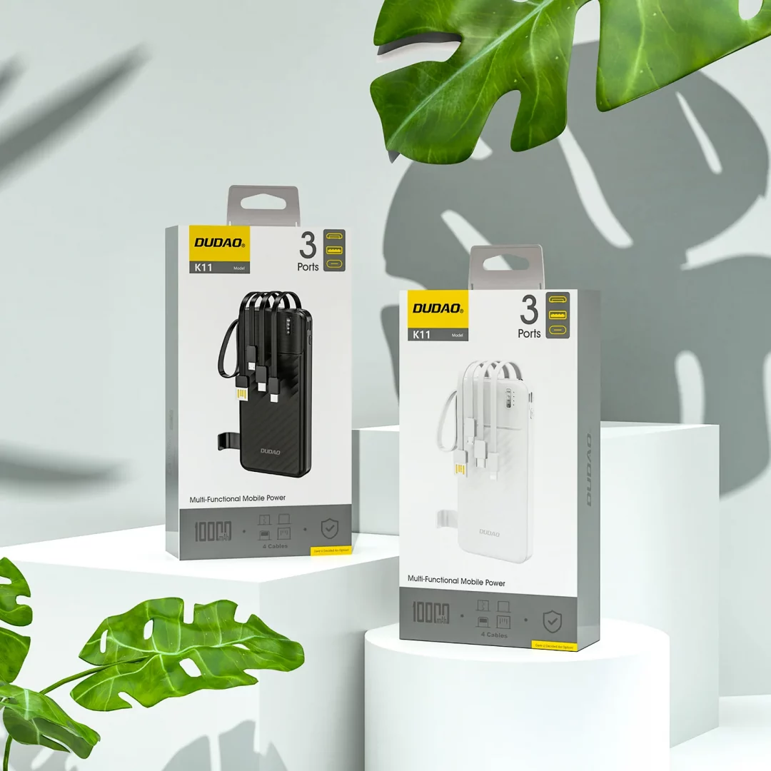 K11-W1 10000 mah built-in cable with phone holder