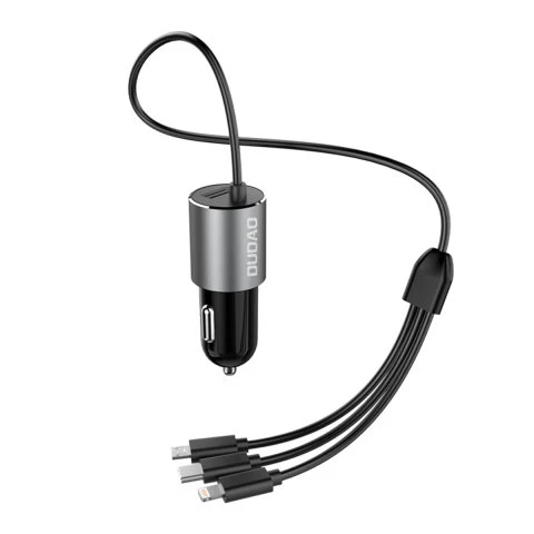 R5PRON-B 3.4A CAR CHARGER 3IN1 1M