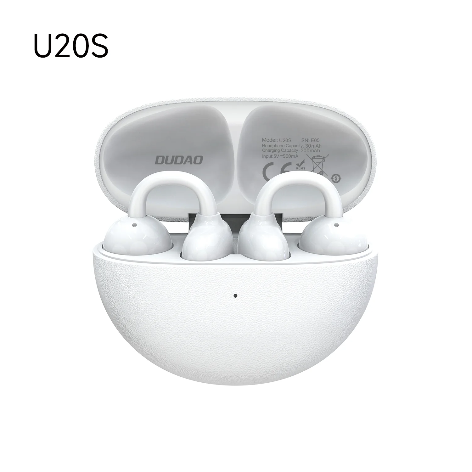 U20S-W clip-on bluetooth earphone