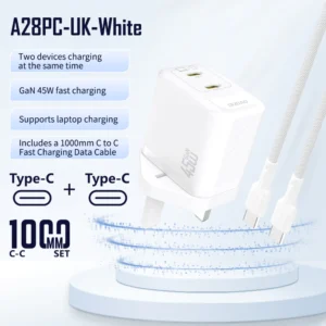 A25UKT-W 25W TYPE-C HOME CHARGER 1.2M