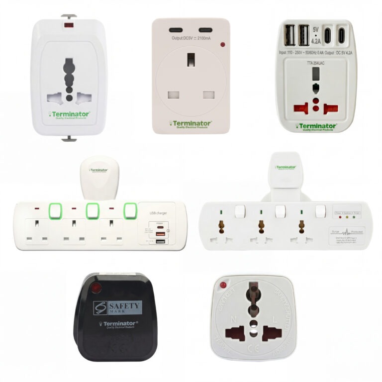 Multi & Travel Adaptors & Plugs
